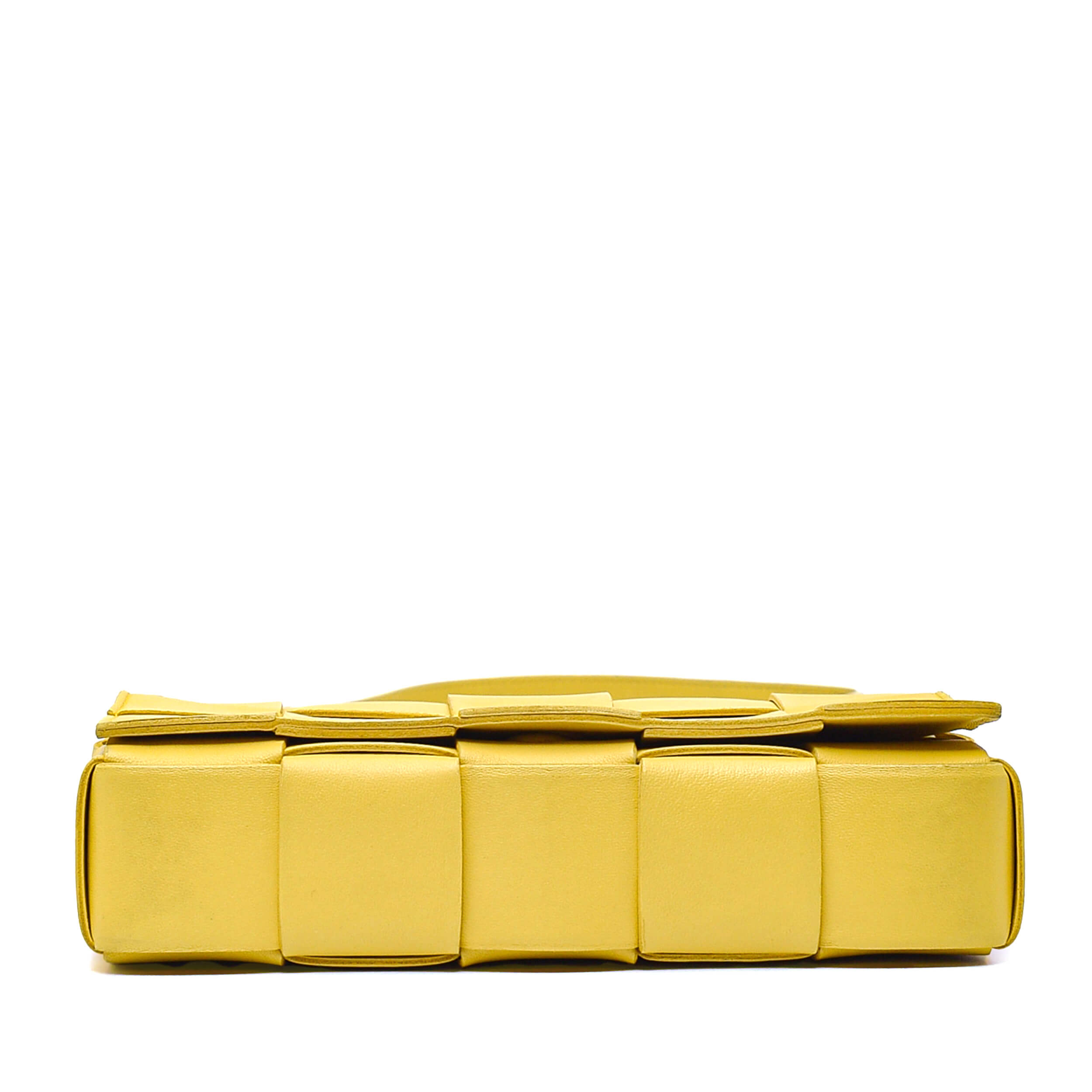 Bottega Veneta - Yellow Intrecciato Leather Cassette Bag